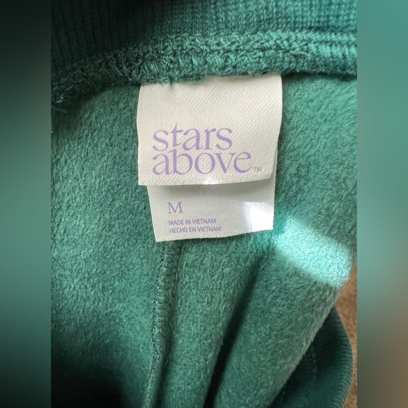 Stars Above - M - Velour Joggers - Green -   Drawstring - Picture 6 of 8